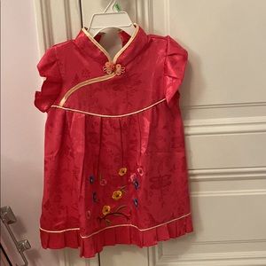 Chinese New Year dress for girls silk